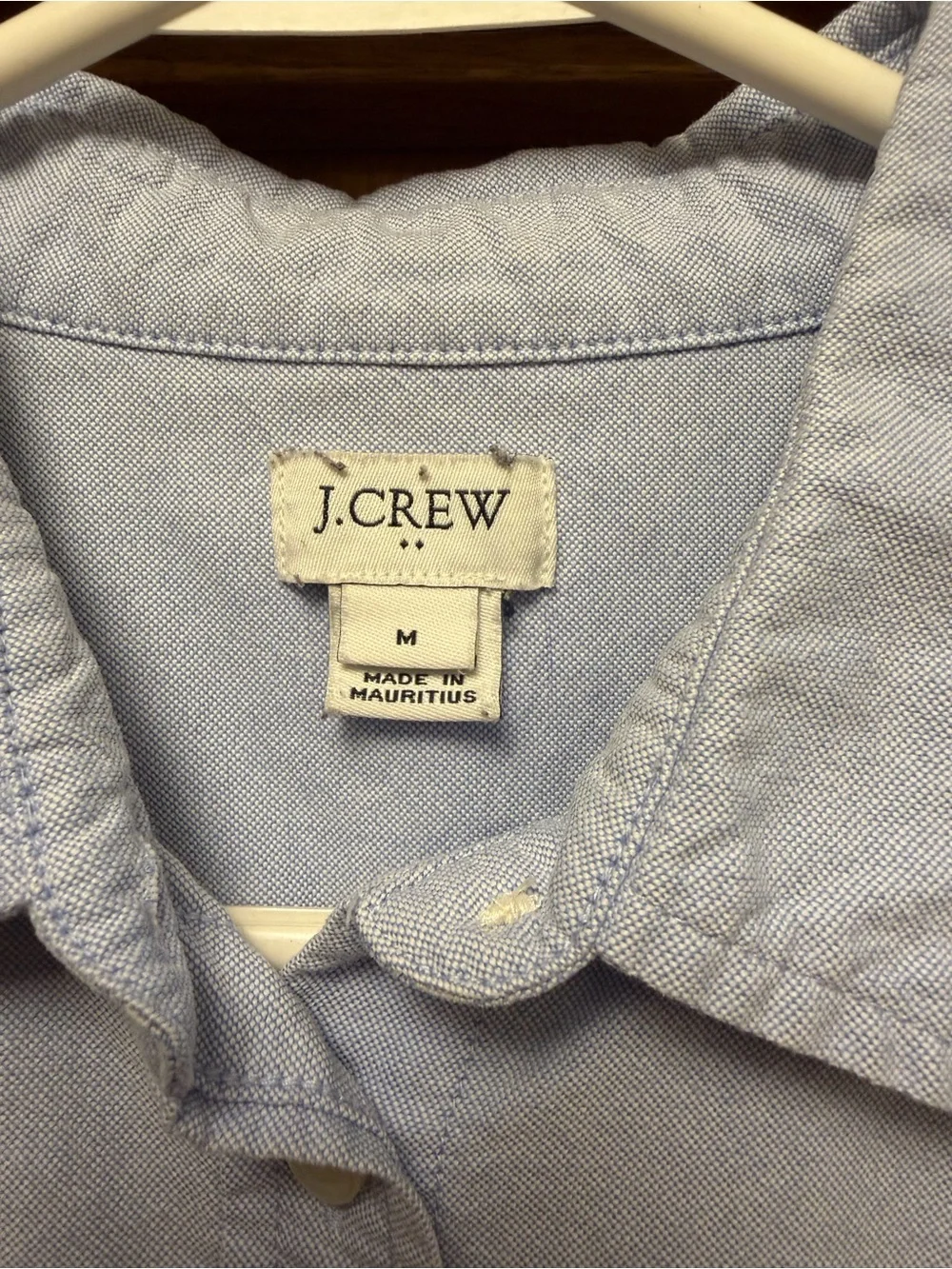 J. Crew Light Blue Oxford Shirt Jacket - Men's